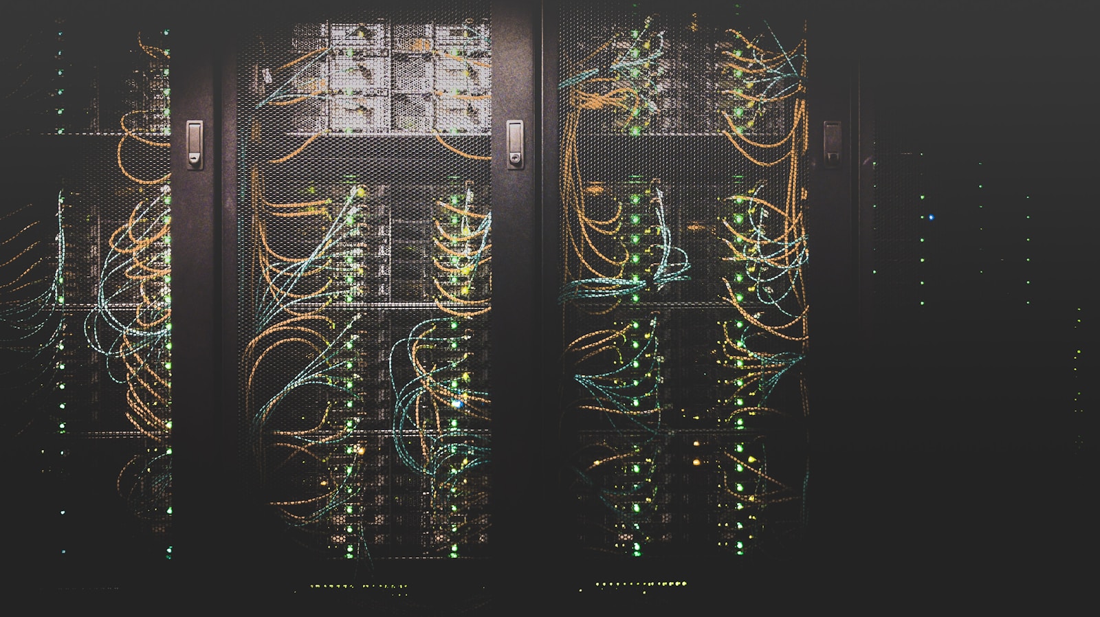 Datacenter racks with fiber-optic interconnect